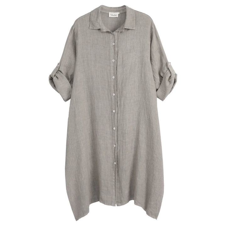 Bypias | Adele Shirt Dress | Taupe - Suzie Anderson Home