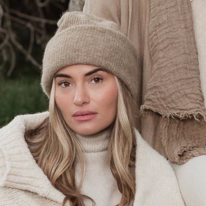 Bypias | Chamonix Alpaca Beanie | Beige - Suzie Anderson Home