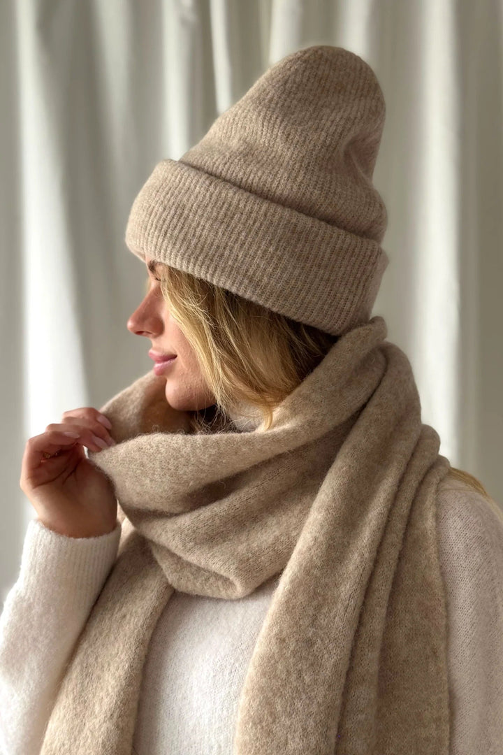Bypias | Chamonix Alpaca Beanie | Beige - Suzie Anderson Home