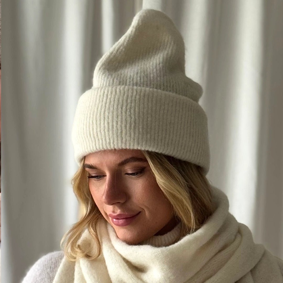 Bypias | Chamonix Alpaca Beanie | Off White - Suzie Anderson Home