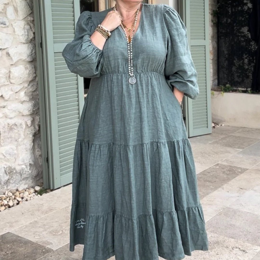 Bypias | Charly Linen Dress | Camo - Suzie Anderson Home