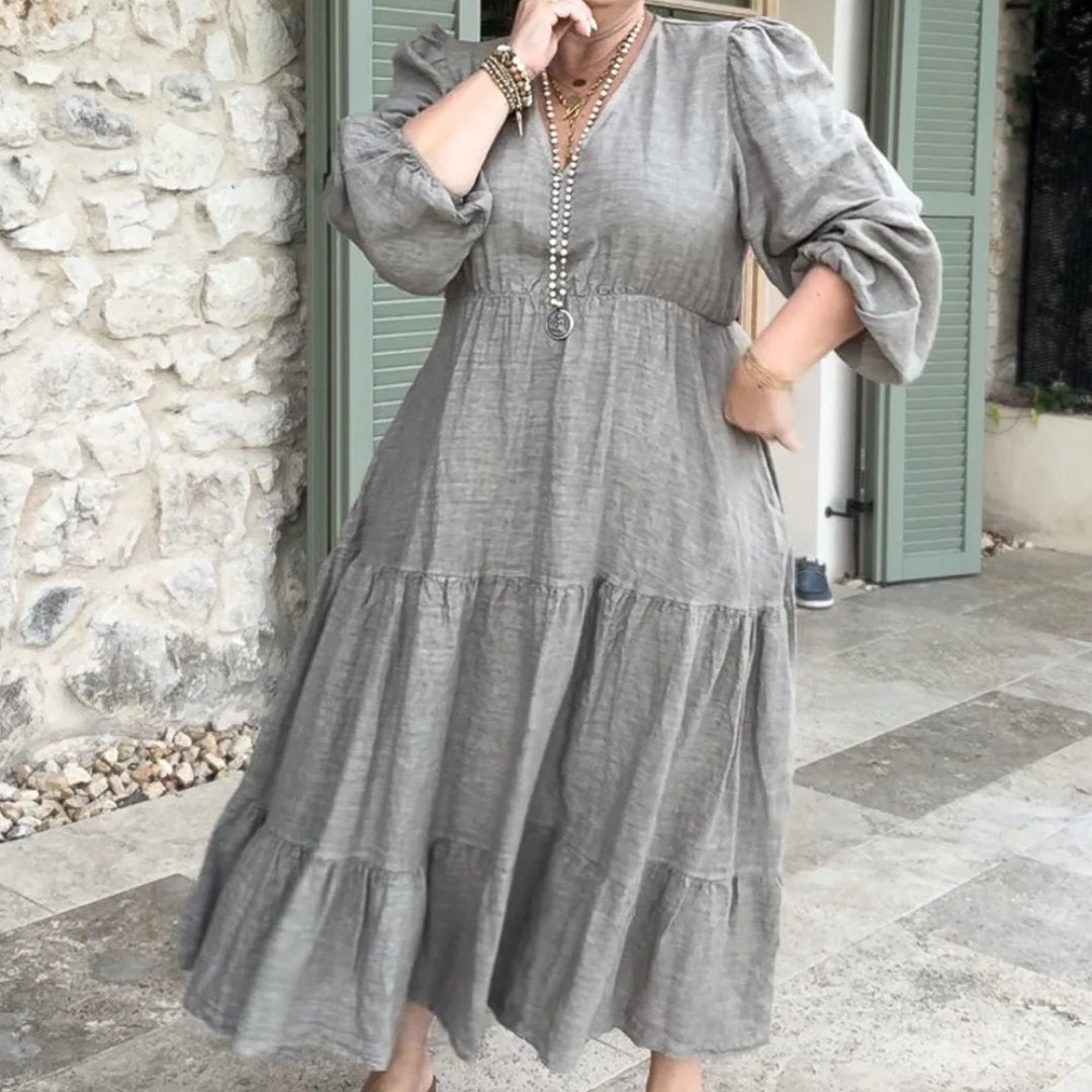 Bypias | Charly Linen Dress | Taupe - Suzie Anderson Home