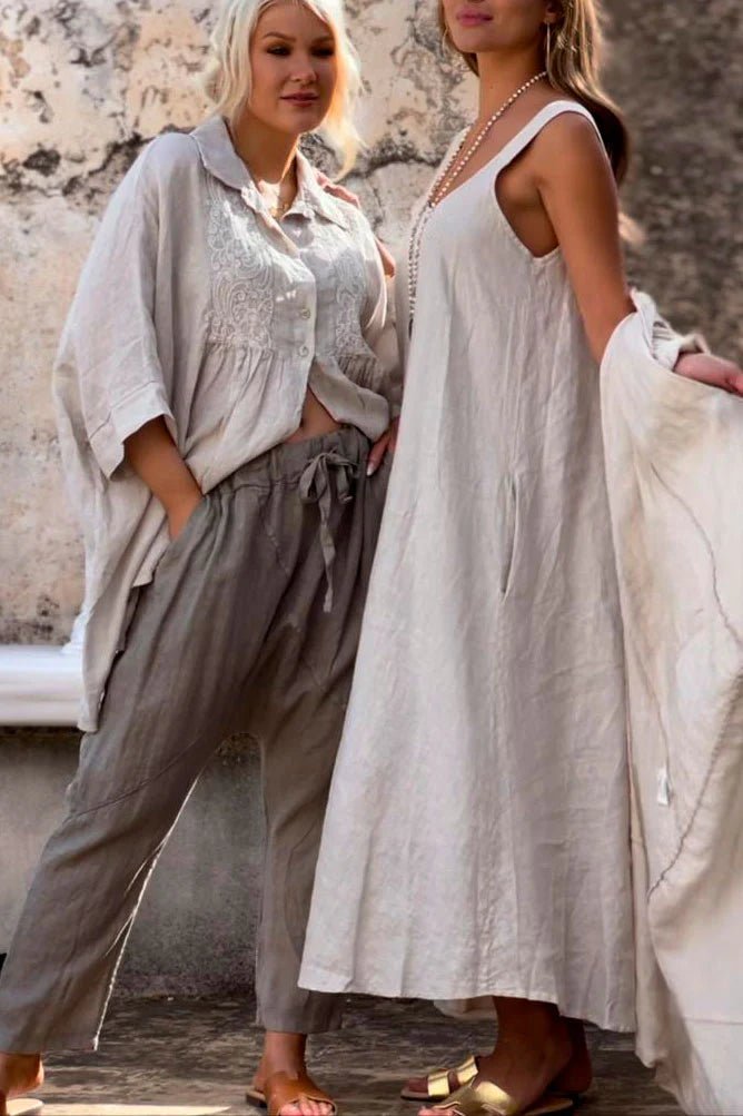 Bypias | Maddalena Dress | Sand - Suzie Anderson Home