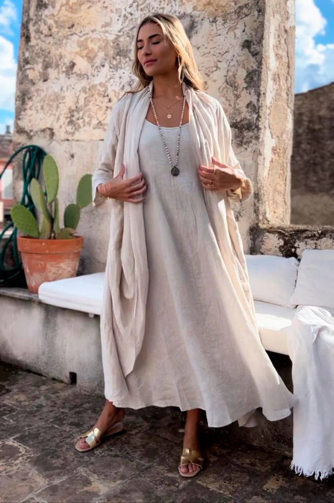 Bypias | Maddalena Dress | Sand - Suzie Anderson Home
