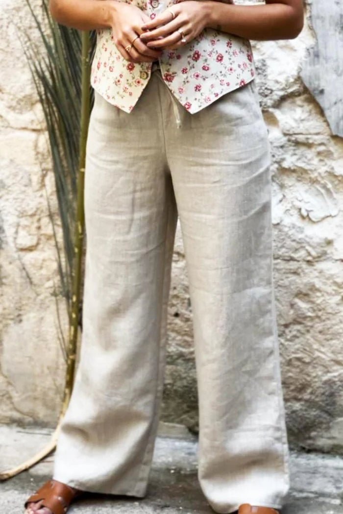 Bypias | Mallorca Linen Pant | Natural - Suzie Anderson Home