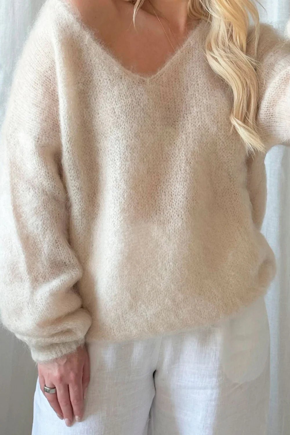 Bypias | Mohair Heaven Jumper | Beige - Suzie Anderson Home