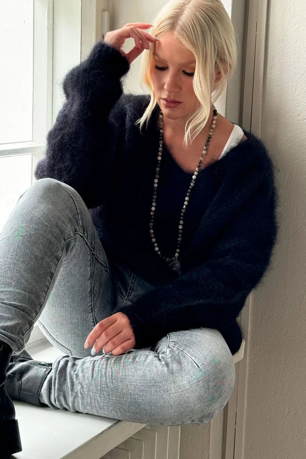 Bypias | Mohair Heaven Jumper | Black - Suzie Anderson Home