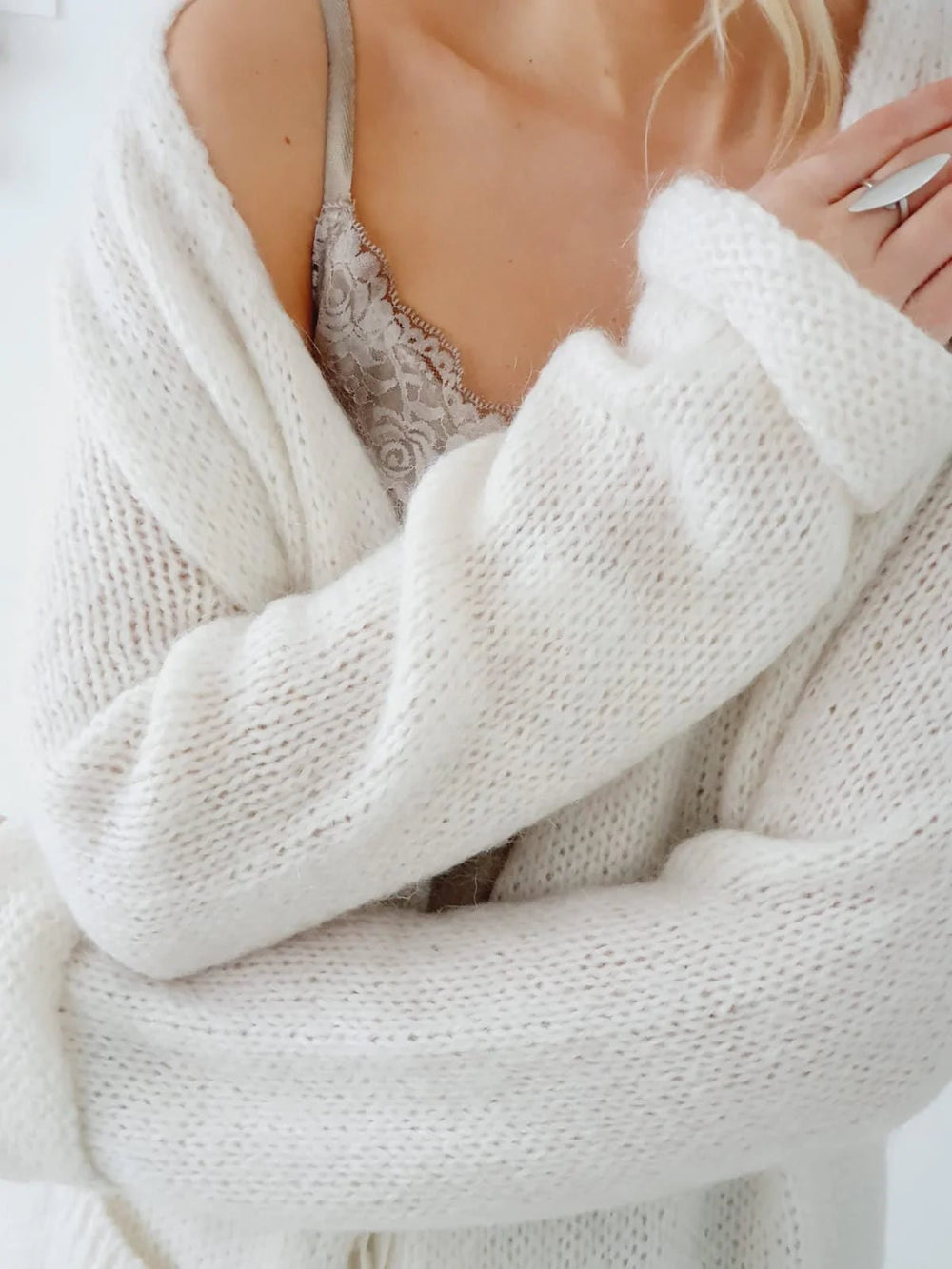 Bypias | Slowly Morning Cardi | Natural White - Suzie Anderson Home
