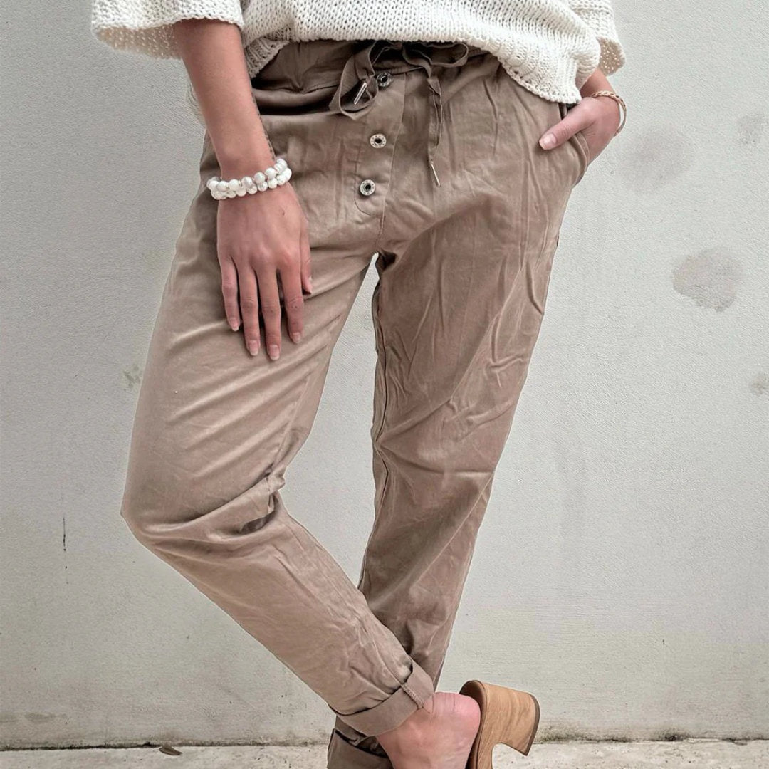 Bypias | Tencel Joggers | Taupe - Suzie Anderson Home