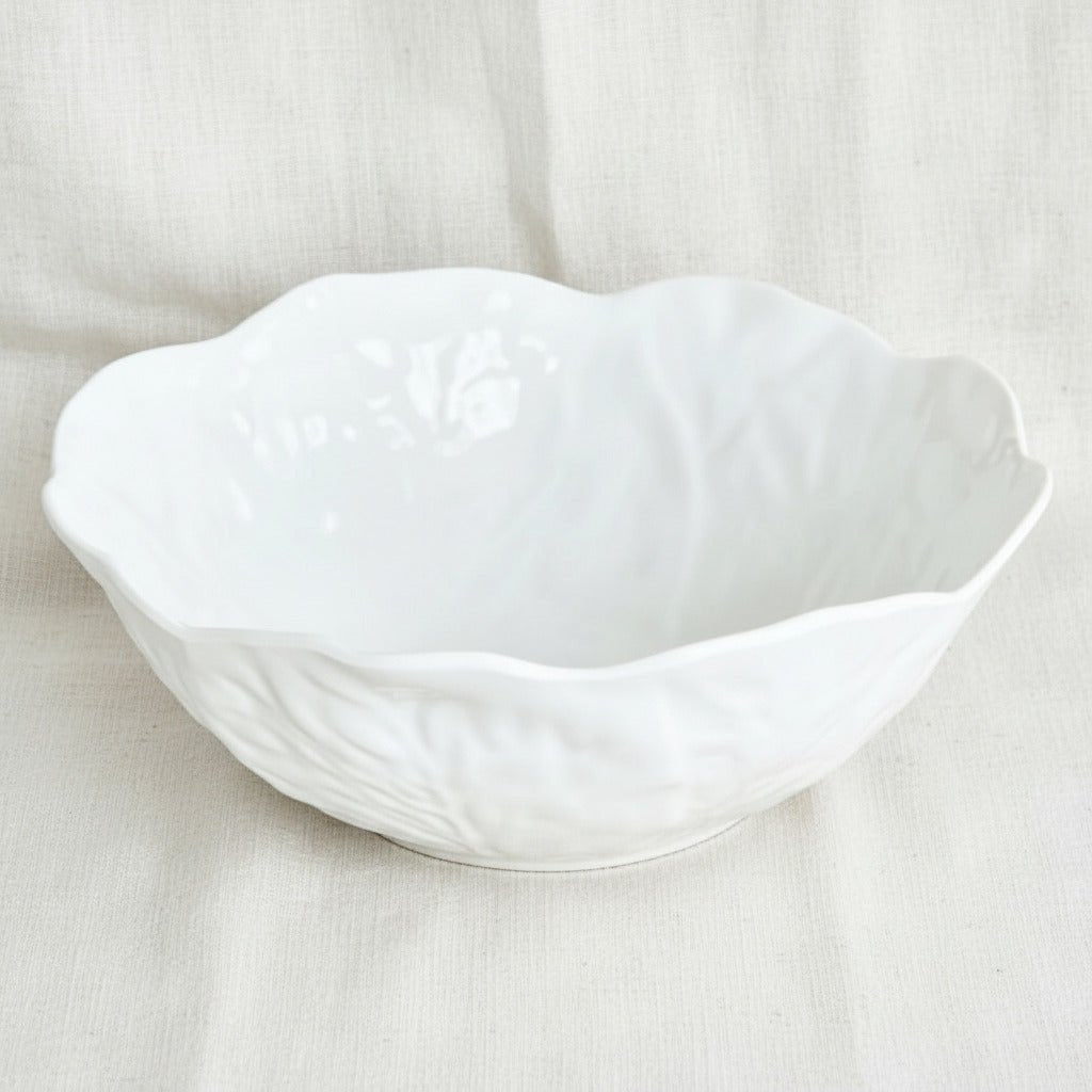 Cabbage Bowl Large 32 cm | Melamine | White - Suzie Anderson Home