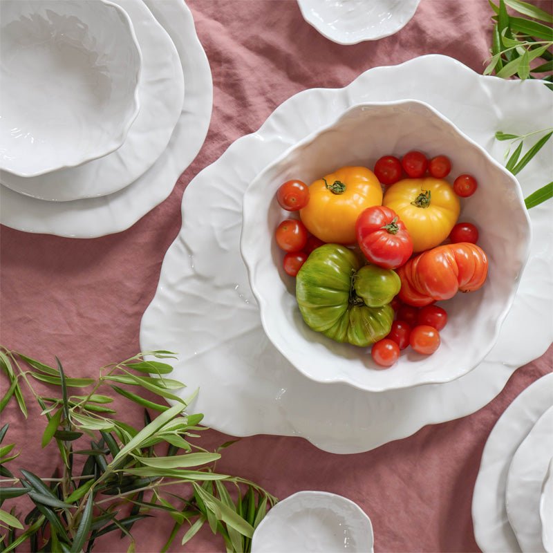 Cabbage Bowl Large 32 cm | Melamine | White - Suzie Anderson Home