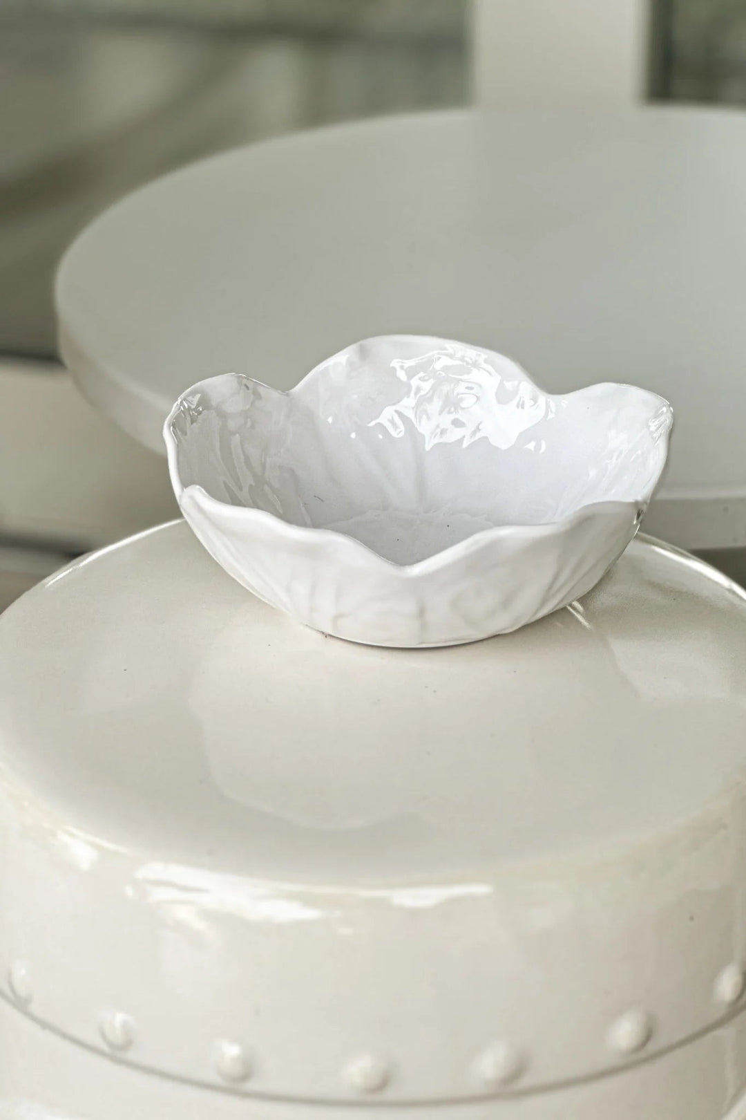Cabbage Bowl Small 18 cm | Melamine | White - Suzie Anderson Home