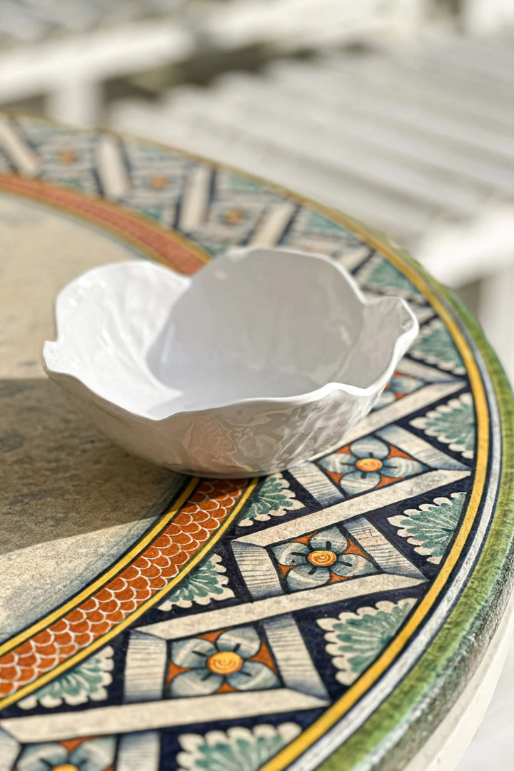 Cabbage Bowl Small 18 cm | Melamine | White - Suzie Anderson Home