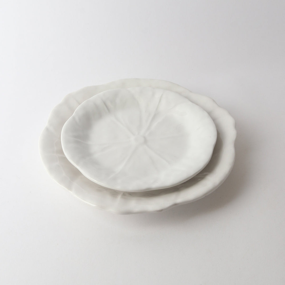 Cabbage Dinner Plate | Melamine | White - Suzie Anderson Home