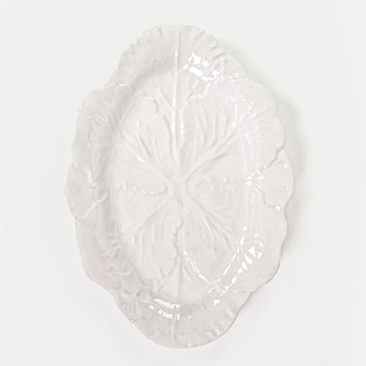 Cabbage Oval Platter 40cm | Melamine | White - Suzie Anderson Home