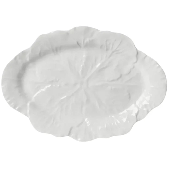 Cabbage Oval Platter 50cm | Melamine | White - Suzie Anderson Home