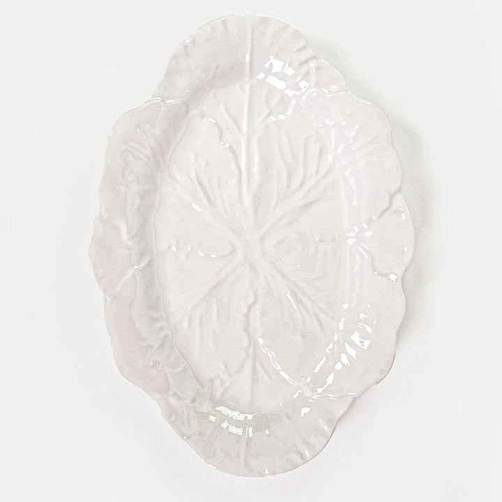 Cabbage Oval Platter 50cm | Melamine | White - Suzie Anderson Home