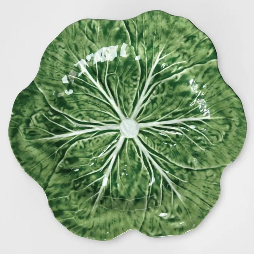 Luxe Cabbage Leaf Round Platter 40cm | Melamine