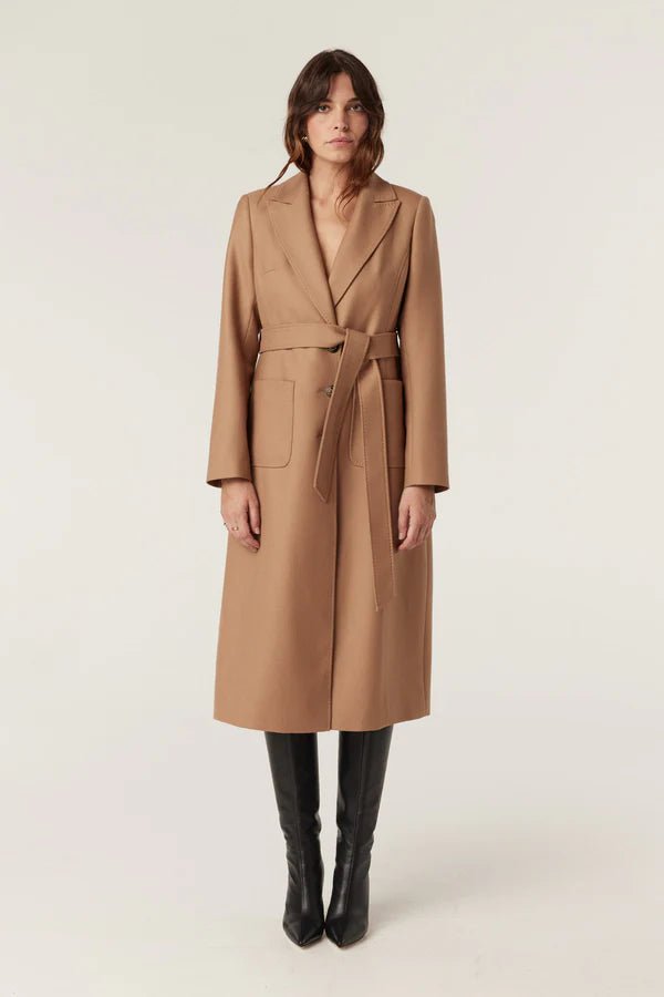Cable | August Wool Coat | Camel - Suzie Anderson Home