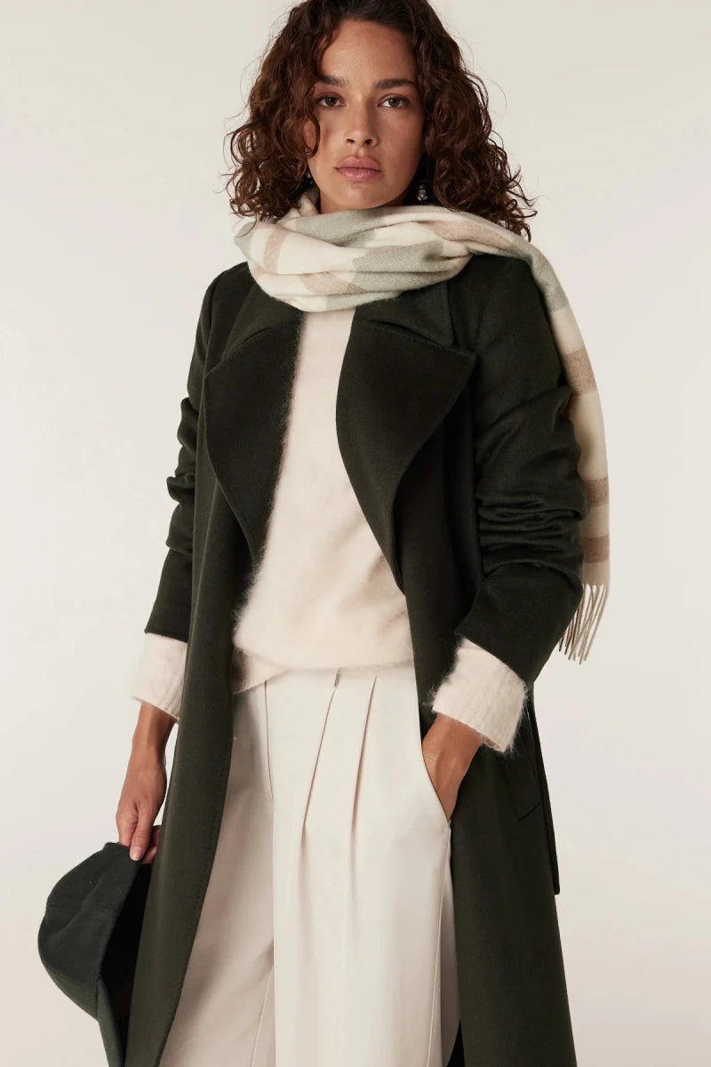 Cable | Evans Wool Coat | Forest Green - Suzie Anderson Home