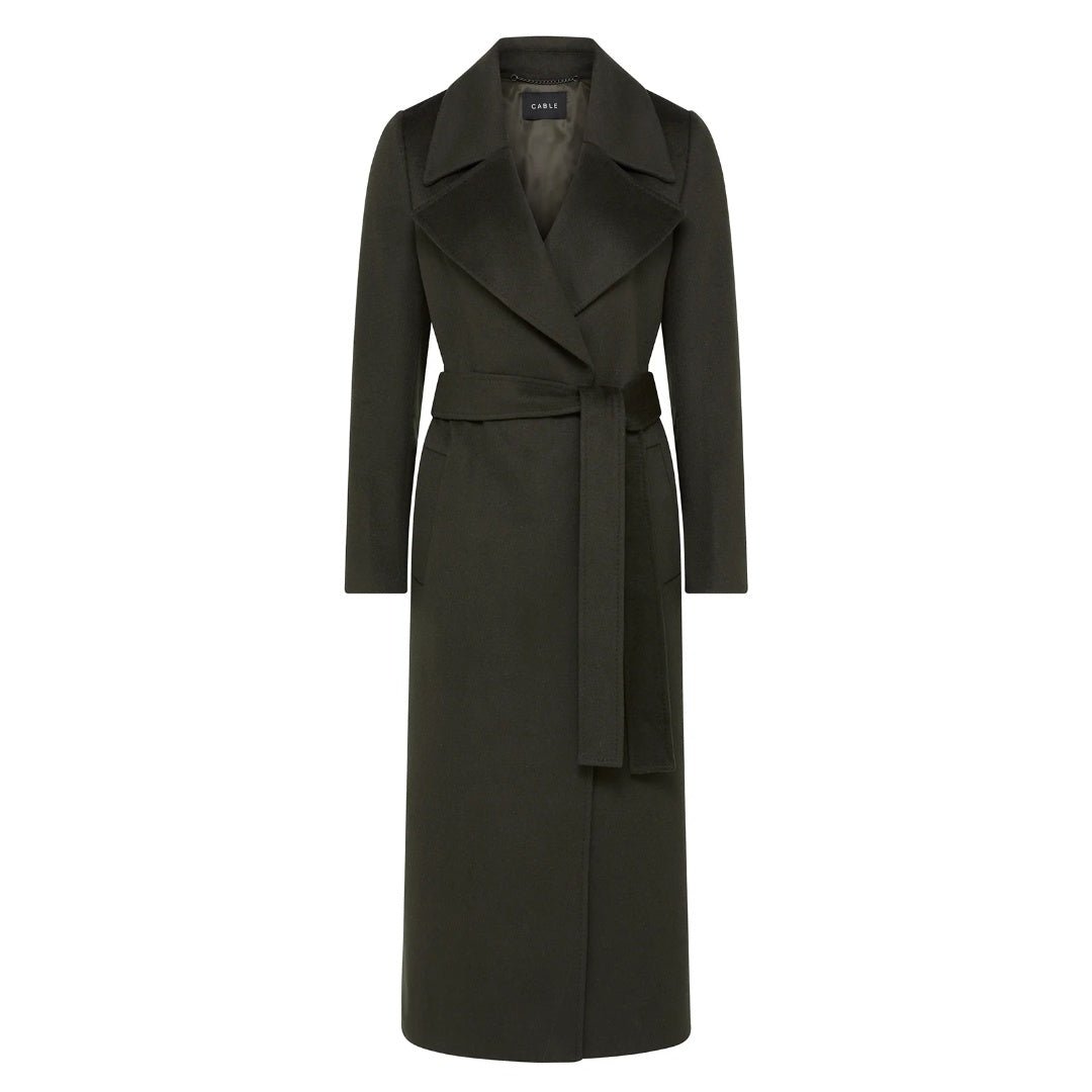 Cable | Evans Wool Coat | Forest Green - Suzie Anderson Home
