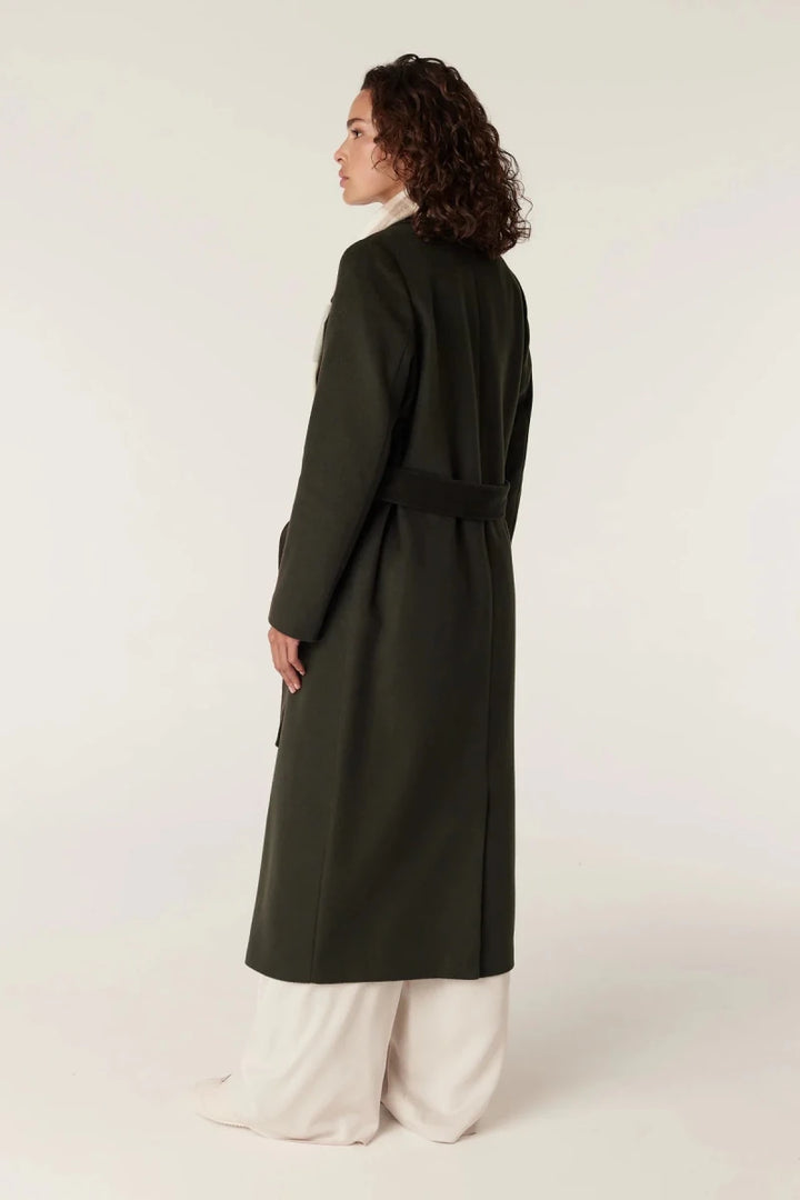 Cable | Evans Wool Coat | Forest Green - Suzie Anderson Home