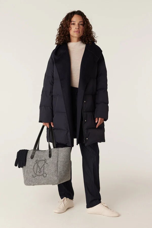 Cable | Henderson Puffer | Navy - Suzie Anderson Home