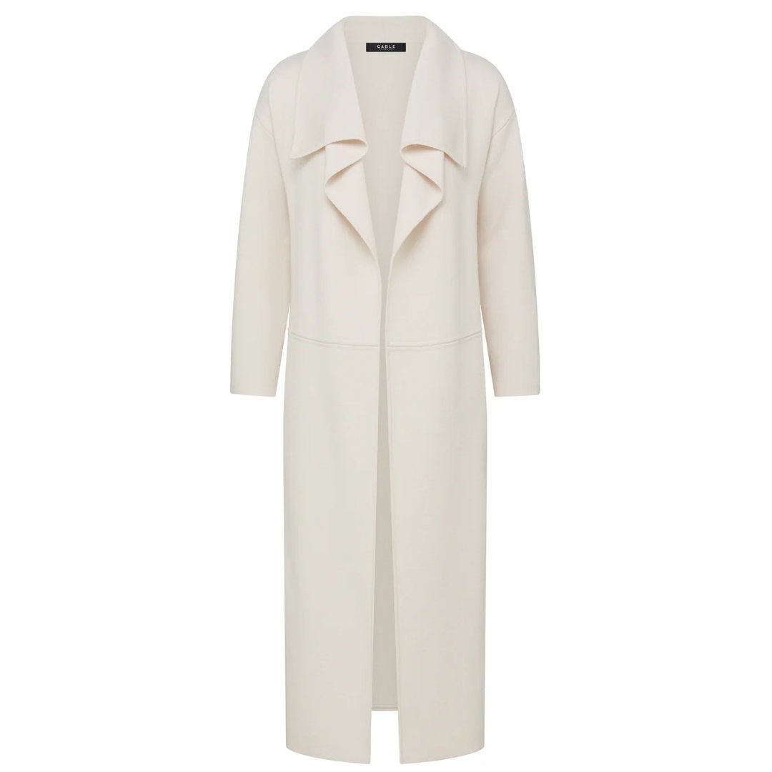 Cable | Parsons Merino Cardigan | Ecru - Suzie Anderson Home