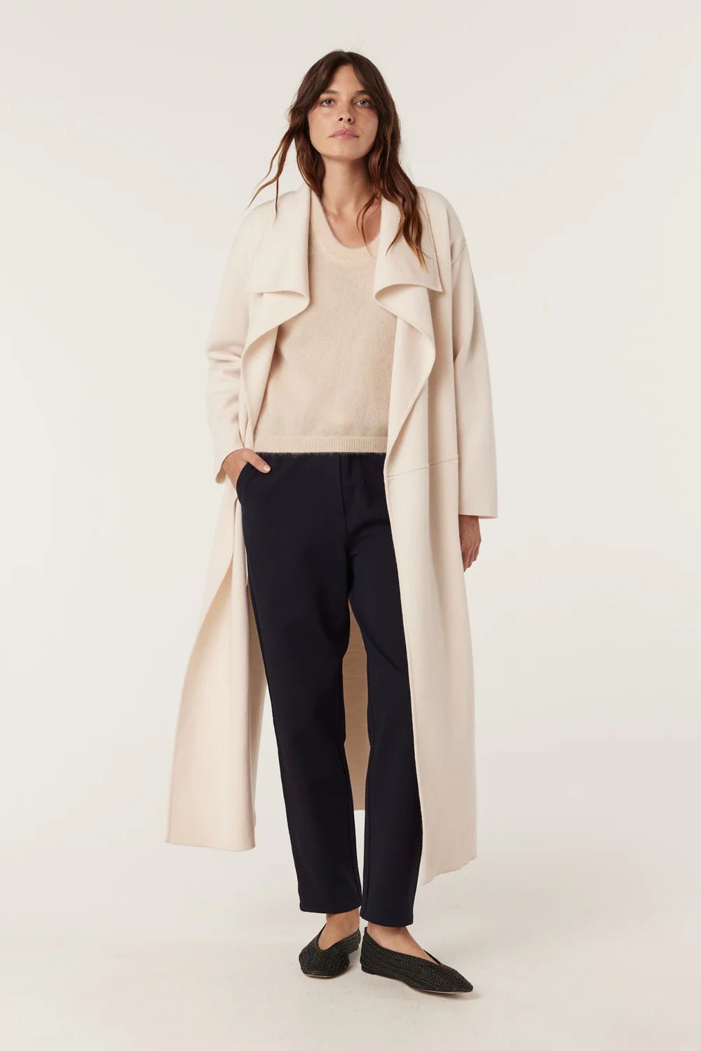 Cable | Parsons Merino Cardigan | Ecru - Suzie Anderson Home