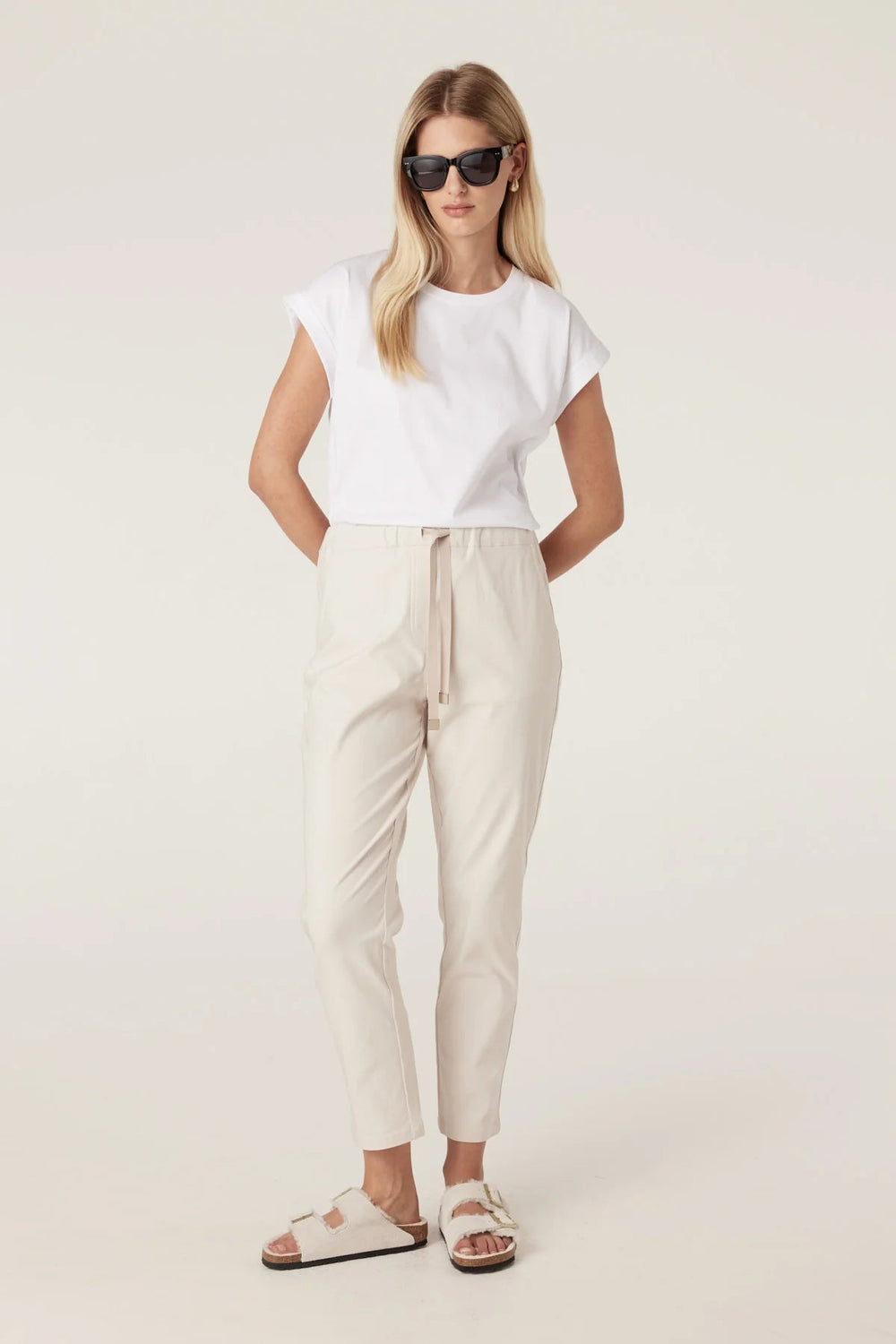 Cable | Pima Tee | White - Suzie Anderson Home