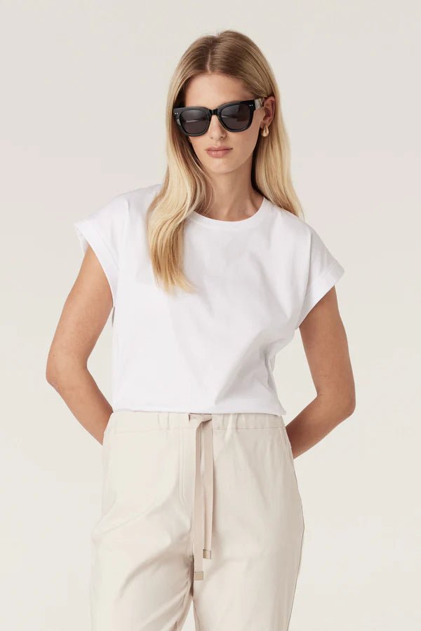 Cable | Pima Tee | White - Suzie Anderson Home