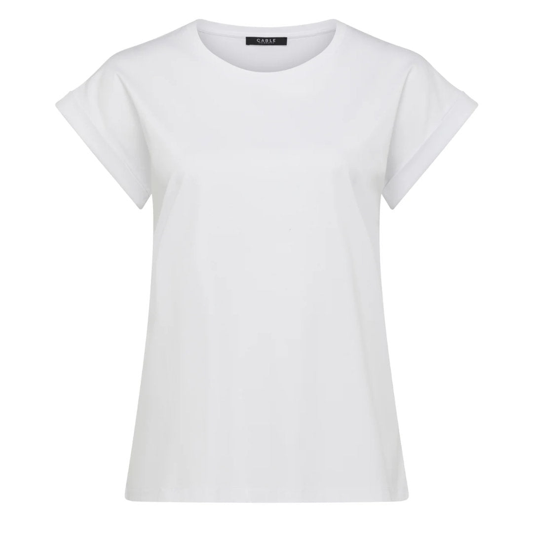 Cable | Pima Tee | White - Suzie Anderson Home