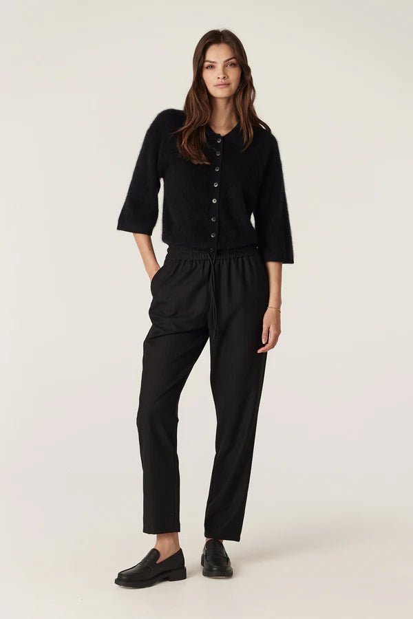 Cable | Vincent Wool Pant | Black Pinstripe - Suzie Anderson Home