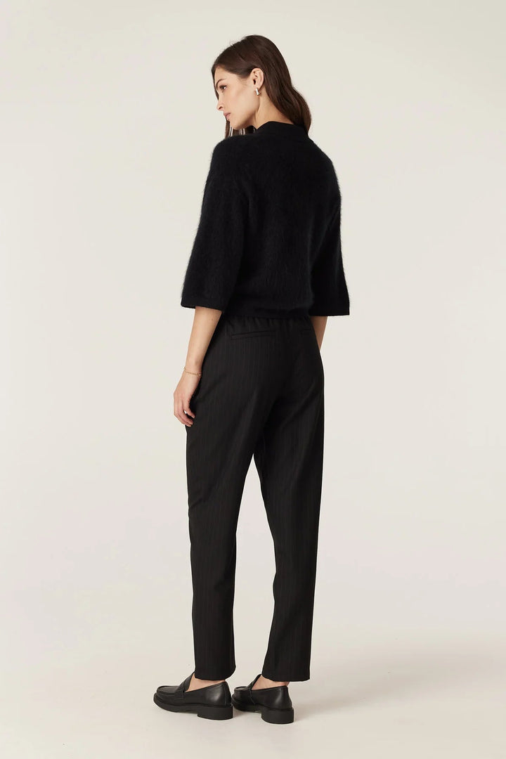 Cable | Vincent Wool Pant | Black Pinstripe - Suzie Anderson Home