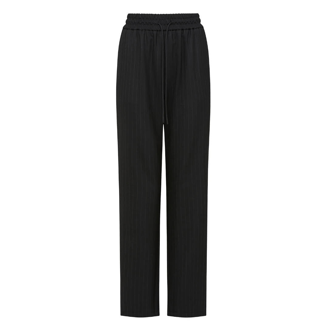 Cable | Vincent Wool Pant | Black Pinstripe - Suzie Anderson Home