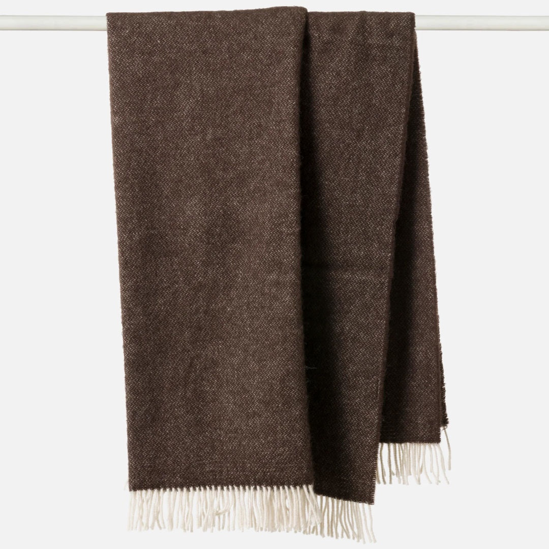 Cocoa Wool Throw | 130x180cm