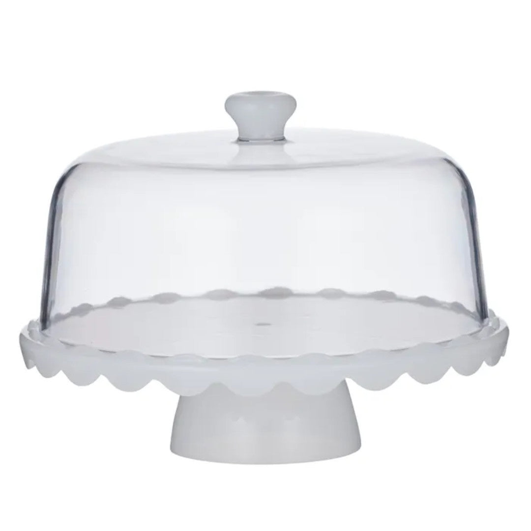 Filly 2 Piece Acrylic Pedestal Server with Lid