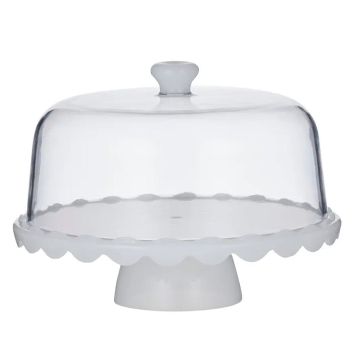 Filly 2 Piece Acrylic Pedestal Server with Lid