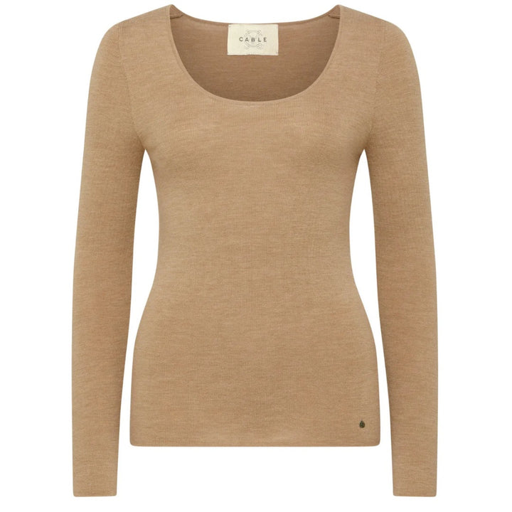 Cable | Superfine Merino Scoop | Camel