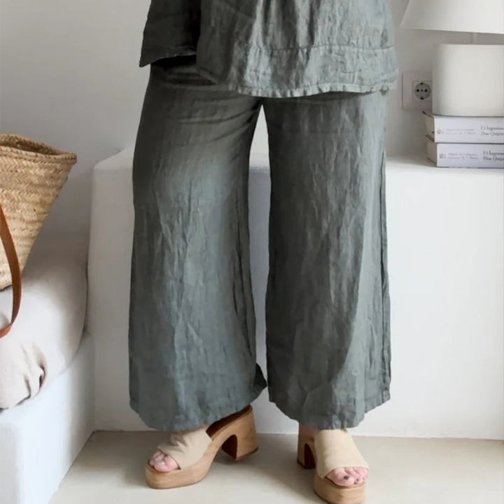 Bypias | Havana Linen Pants | Camo