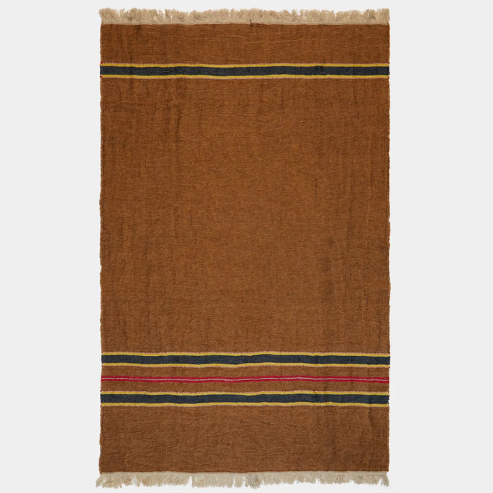 Belgian Libeco Linen Guest Towel | Camp Stripe