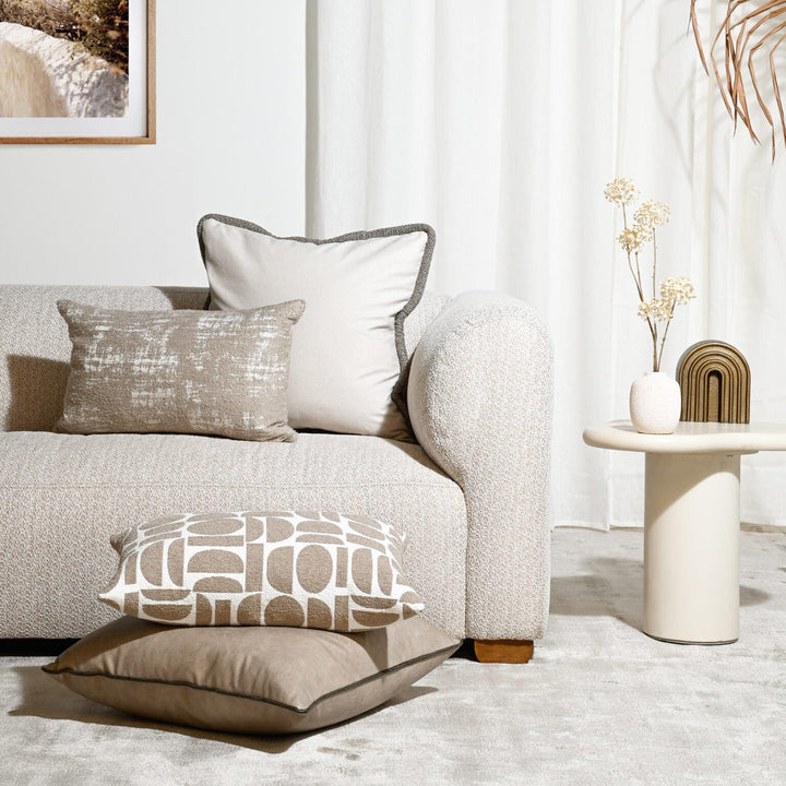 Cappucino Mohair Cushion & Insert | 35x57cm - Suzie Anderson Home