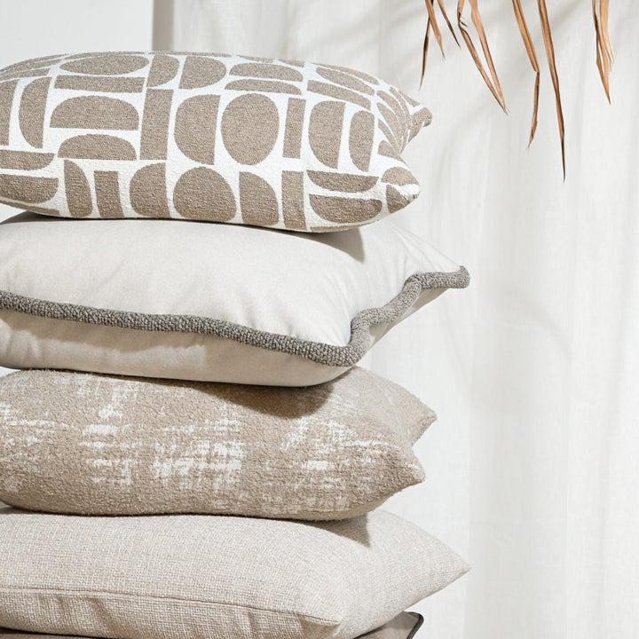 Cappucino Mohair Cushion & Insert | 35x57cm - Suzie Anderson Home