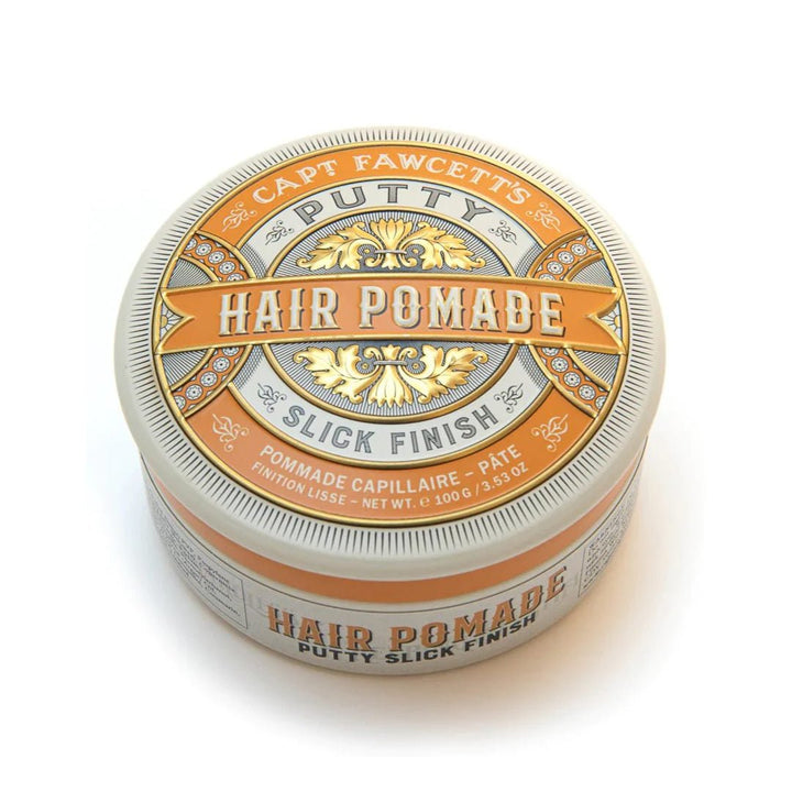Captain Fawcett Putty Pomade 100g Ochre Slick Finish - Suzie Anderson Home