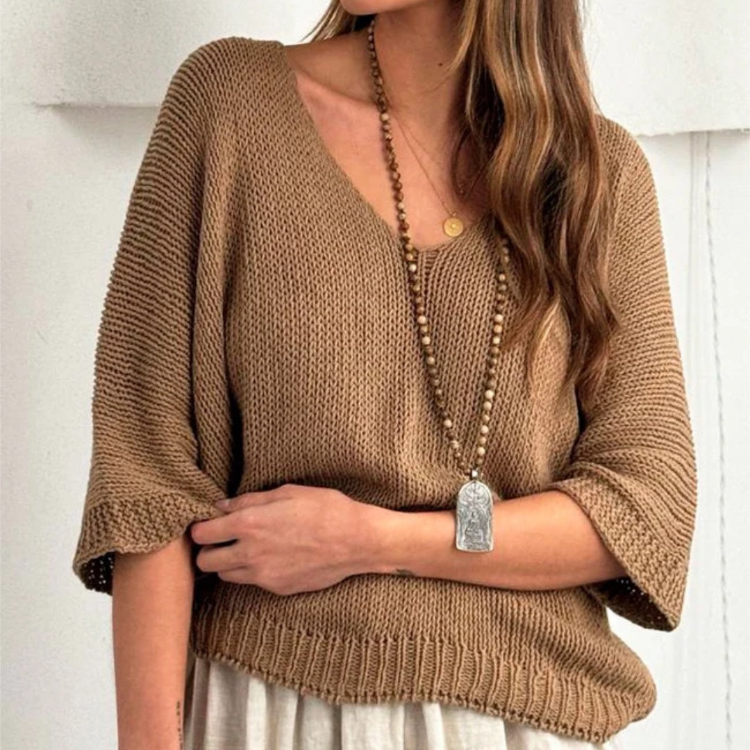Bypias | Deia Cotton Jumper | Caramel