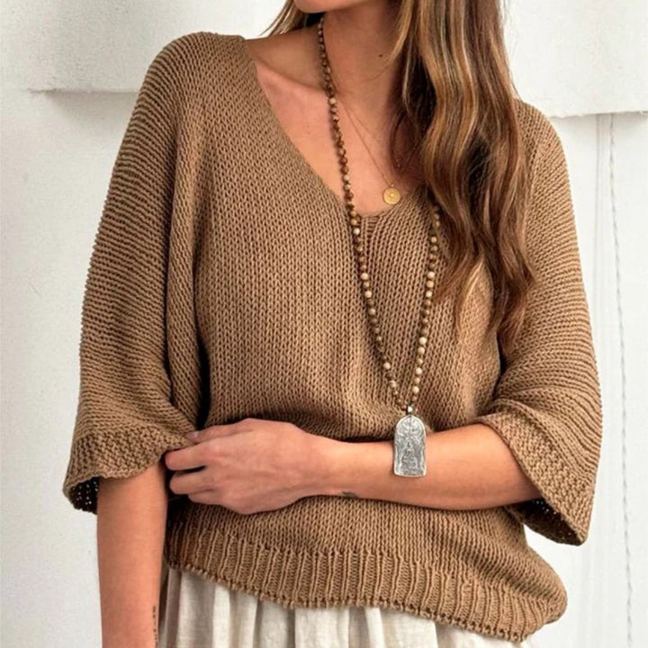 Bypias | Deia Cotton Jumper | Caramel