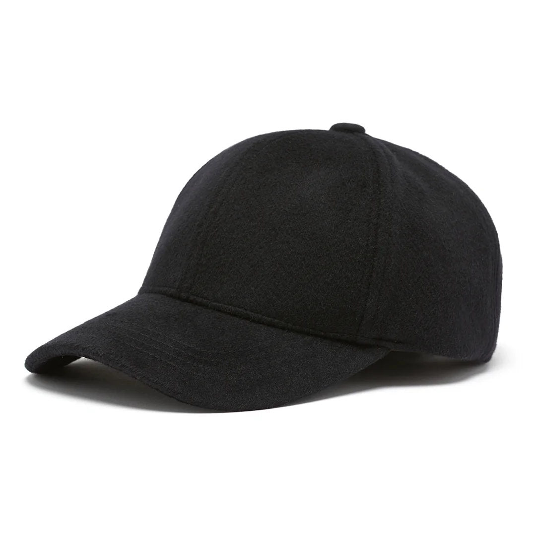 Cable | Wool Cashmere Cap | Black