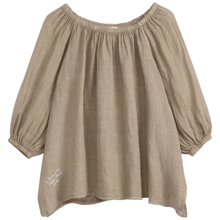 Bypias | Lily Linen Top | Cashmere