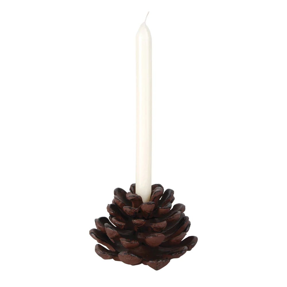 Cast Iron Pinecone Candleholder | Large - Suzie Anderson Home