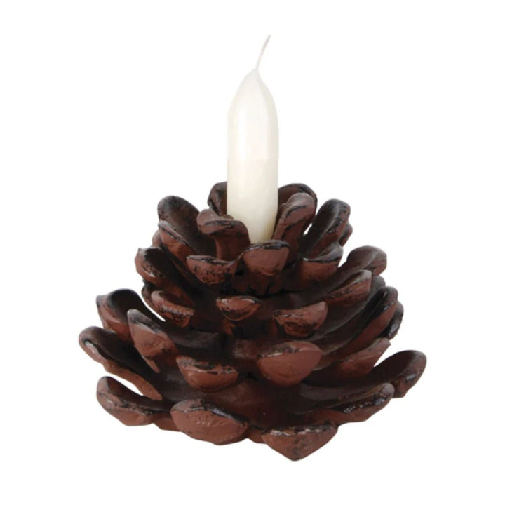 Cast Iron Pinecone Candleholder | Large - Suzie Anderson Home